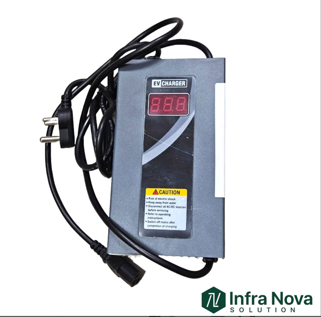 INS 71.4V 6A Lithium-Ion Battery Charger with Display | 1 Year Warranty