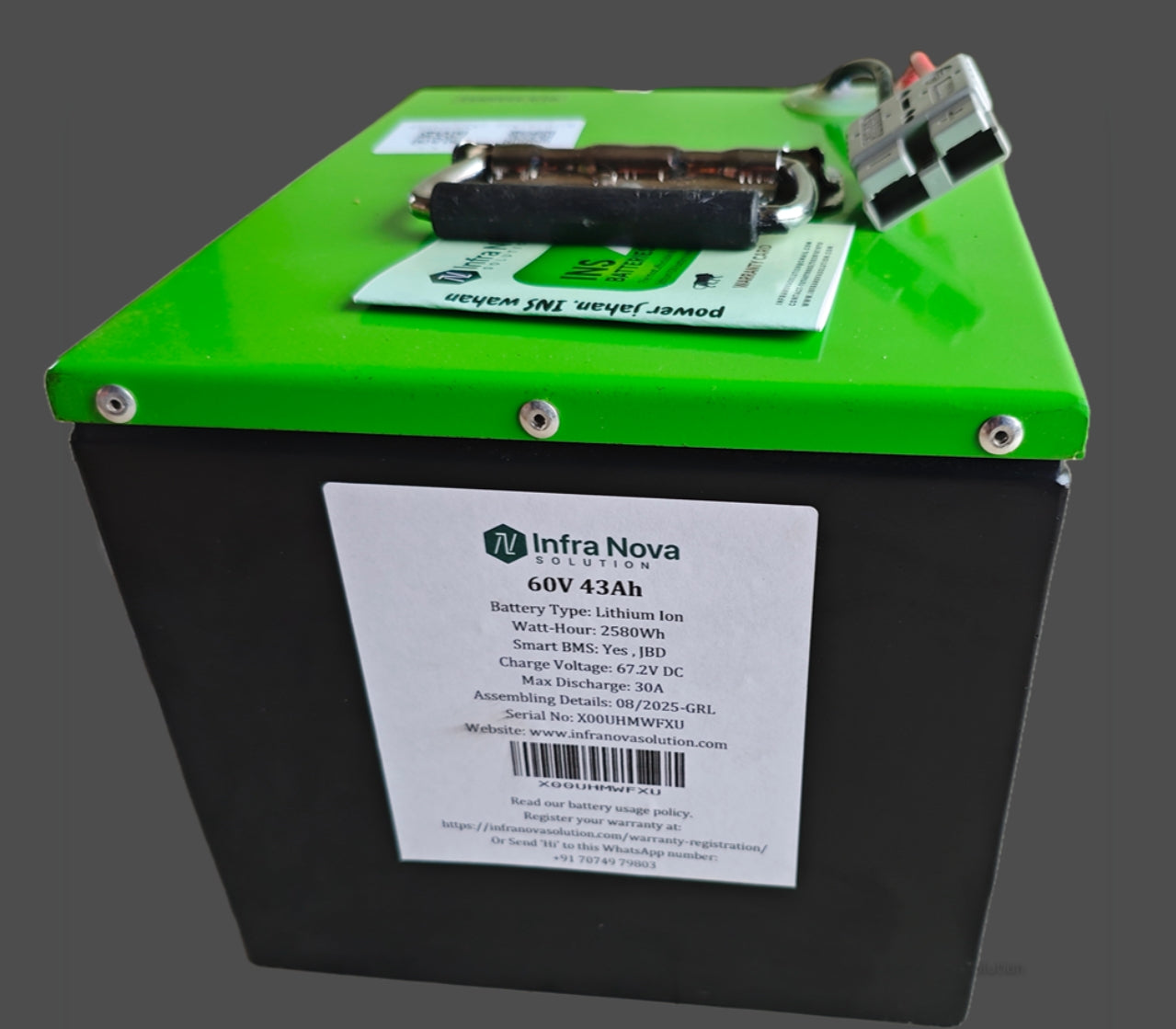 INS 60V 43Ah Lithium-Ion Battery