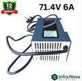 INS 71.4V 6A Lithium-Ion Battery Charger with Display | 1 Year Warranty