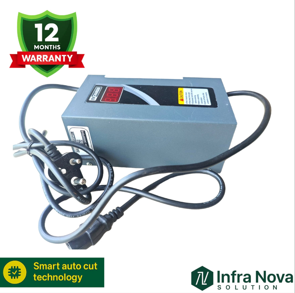 INS 67.2V6Amp Lithium-Ion Battery Charger With Display- 1 Year Warranty