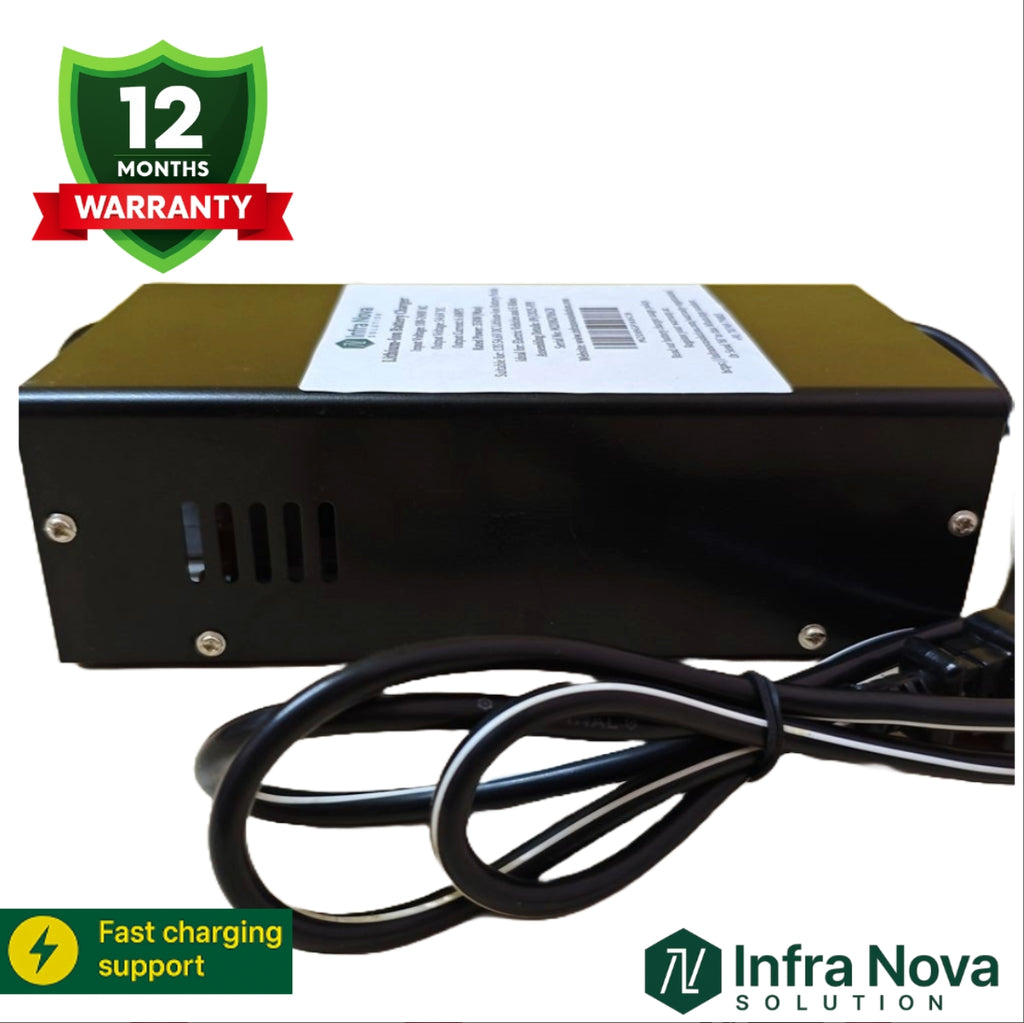 InfraNova 63V 6A Lithium-ion Battery Charger (71.4V Cut-off, 17S BMS)
