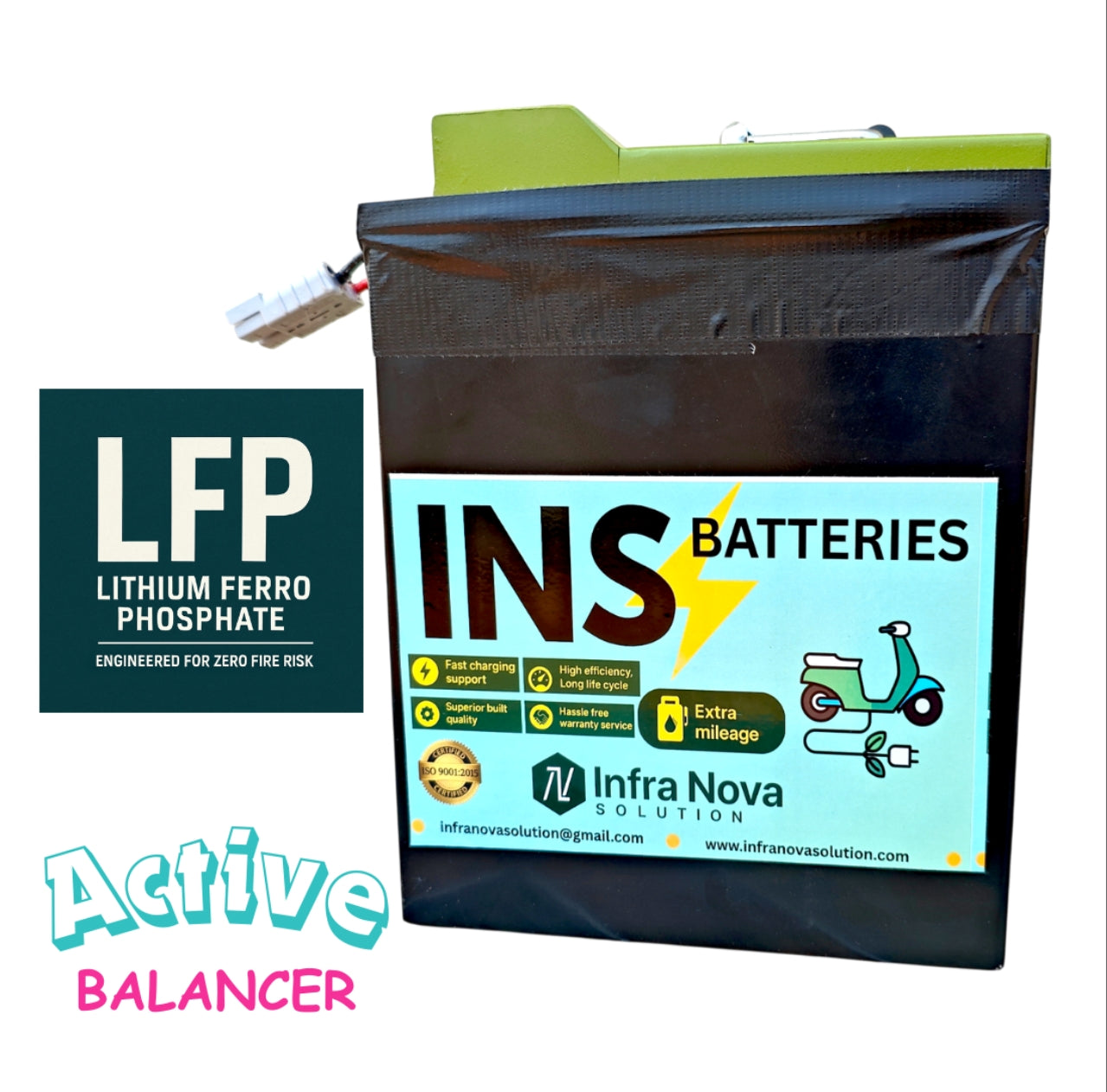 INS 60V 30Ah LFP Lithium Battery
