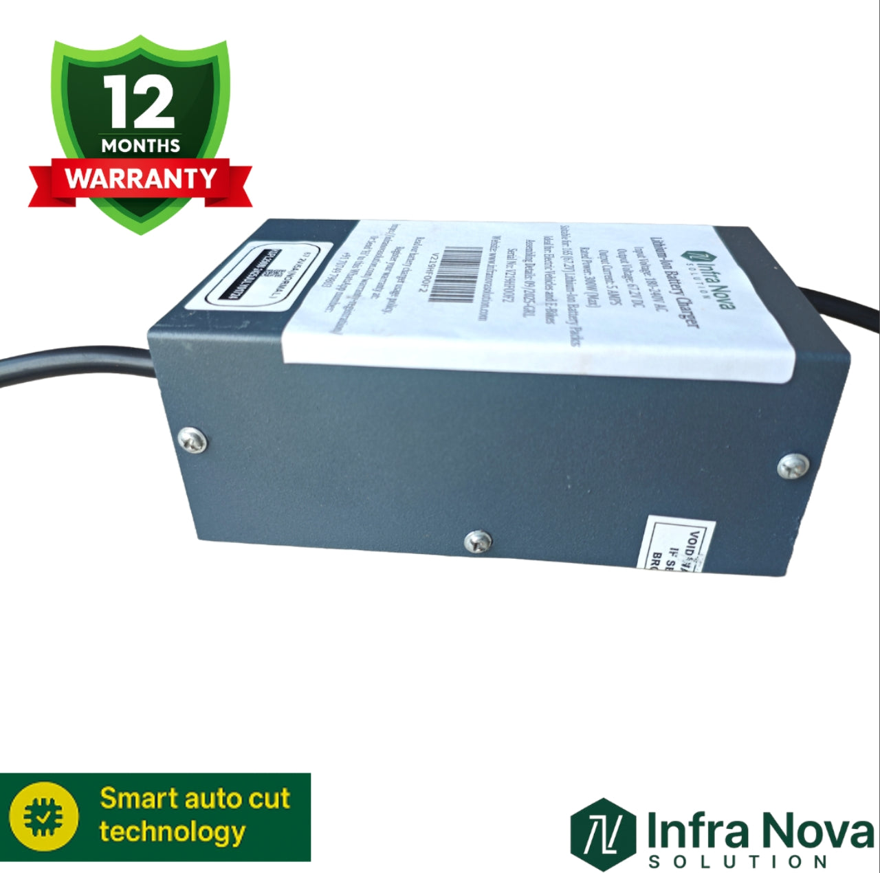 INS 67.2V 6A Lite Lithium-Ion Battery Charger (4 LED Indicator) | 1 Year Warranty